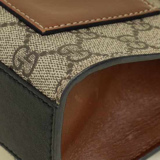 Gucci Bicolor GG Supreme Padlock Small Bag