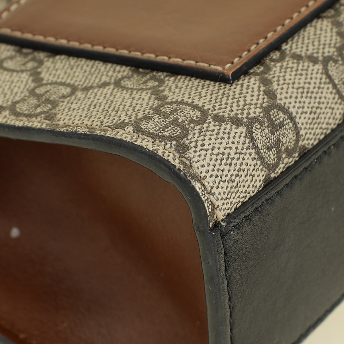 Gucci Bicolor GG Supreme Padlock Small Bag