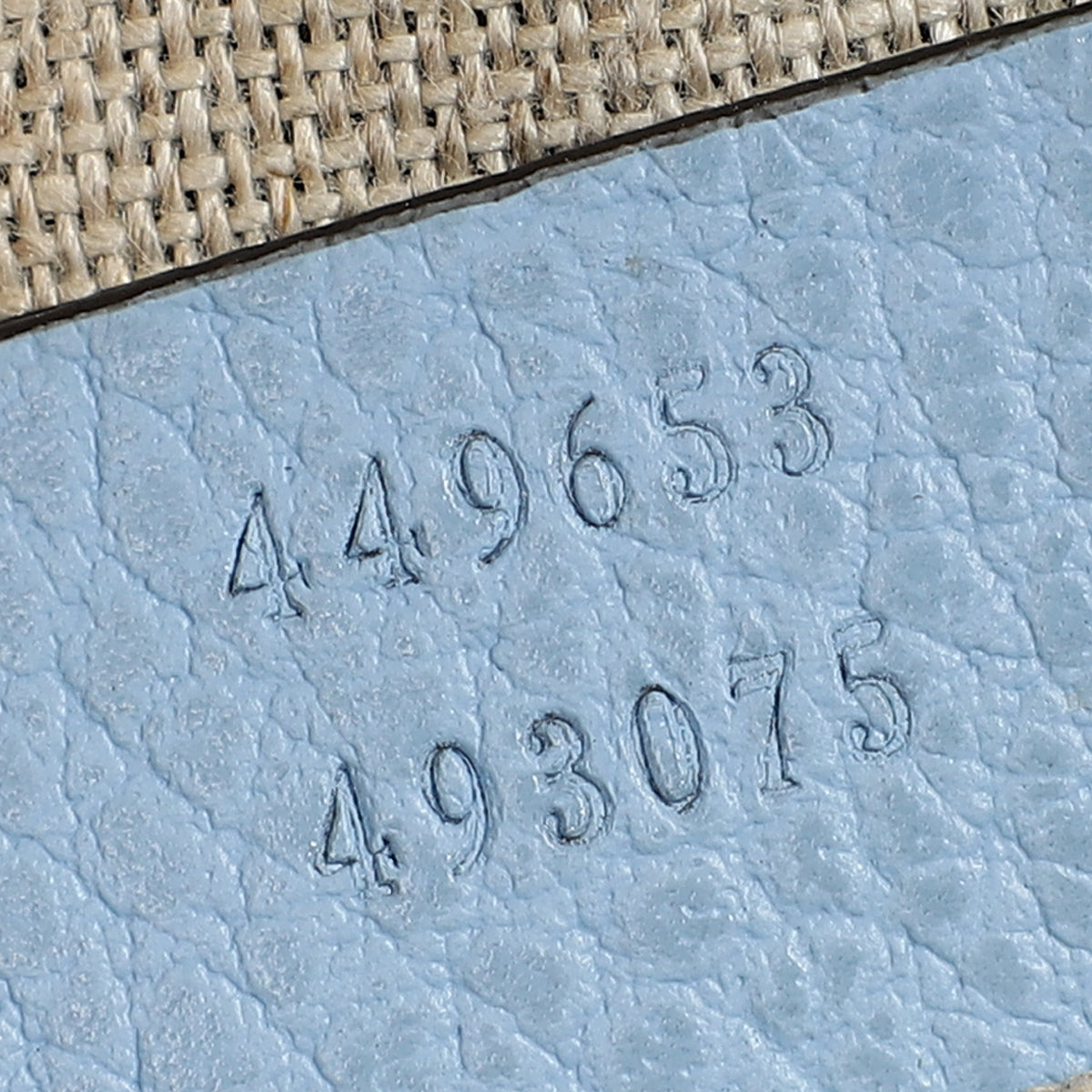 Gucci Light Blue Bamboo Clutch Bag