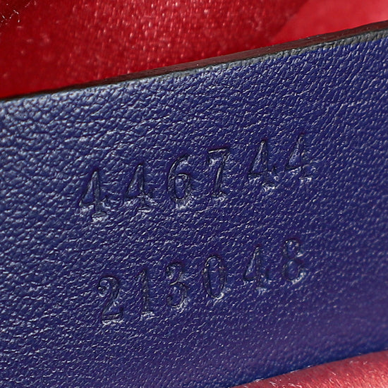 Gucci Dark Blue GG Marmont Velvet Small Shoulder Bag