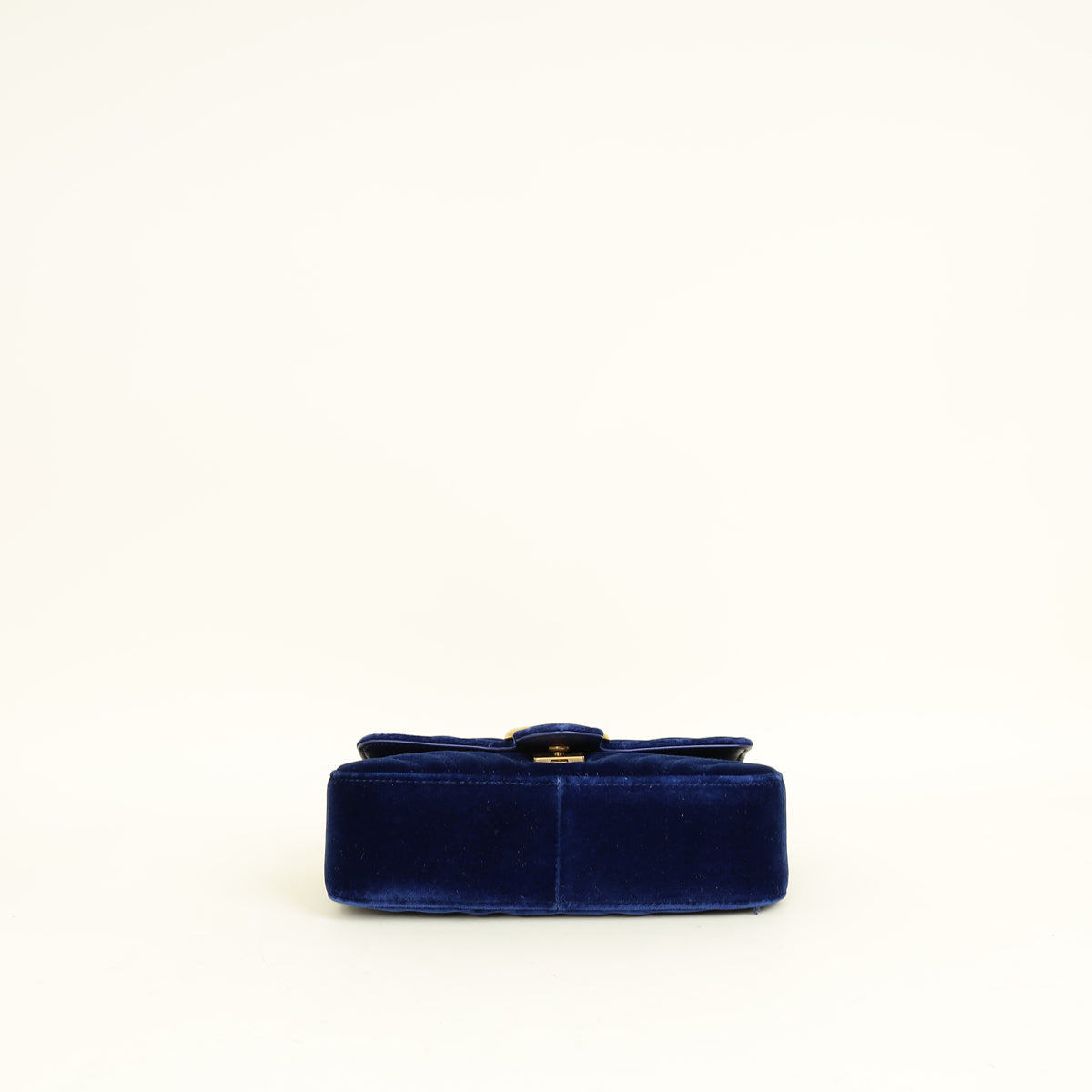 Gucci Dark Blue GG Marmont Velvet Small Shoulder Bag