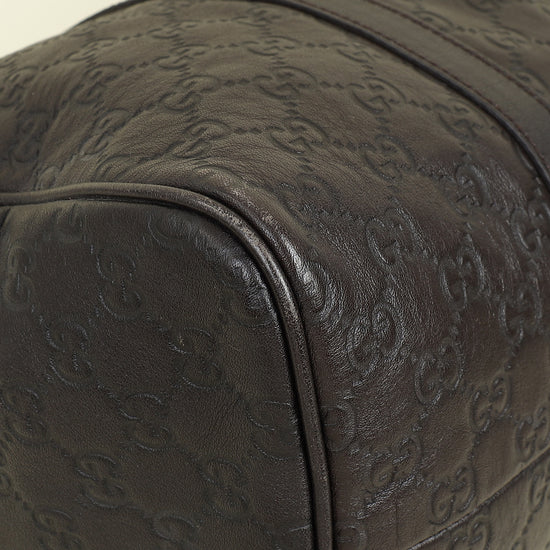 Gucci Chocolate GG Guccissima Joy Boston Medium Bag