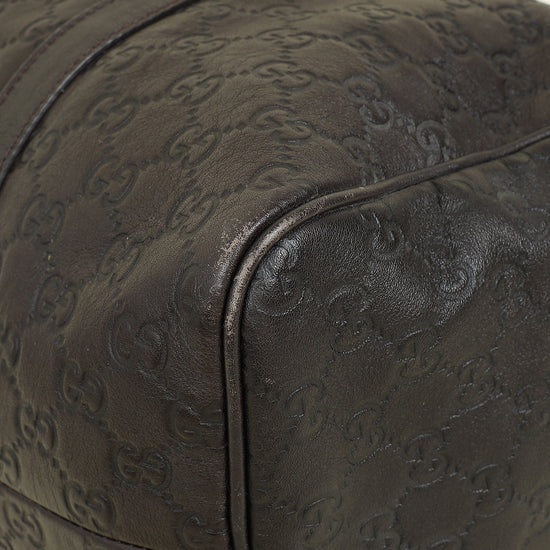 Gucci Chocolate GG Guccissima Joy Boston Medium Bag