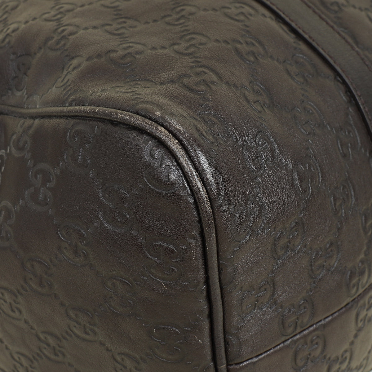 Gucci Chocolate GG Guccissima Joy Boston Medium Bag