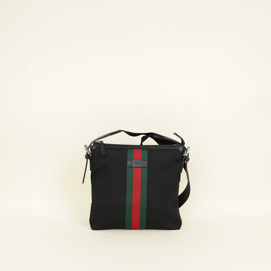 Gucci Black Web Crossbody Bag
