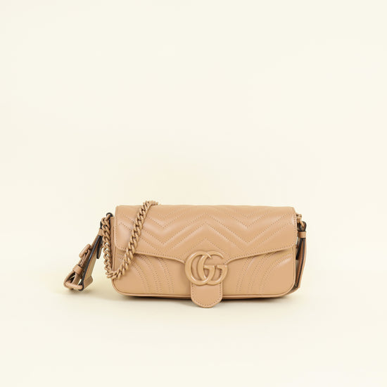 Gucci Porcelain Rose GG Marmont 2.0 Small Shoulder Bag