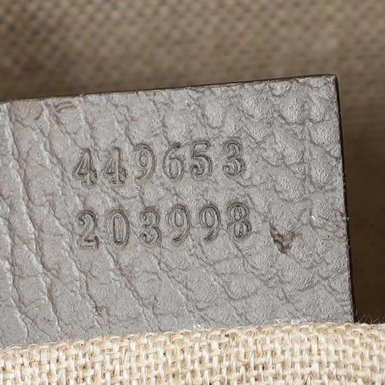 Gucci Grey Bamboo Clutch Bag