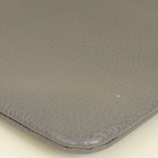 Gucci Grey Bamboo Clutch Bag