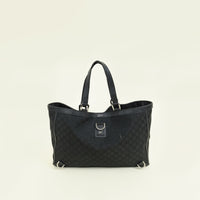 Gucci Black GG Abbey Tote Large Bag