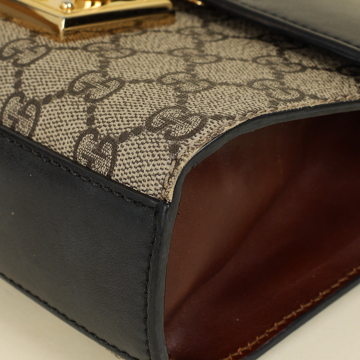 Gucci Tricolor GG Supreme Padlock Small Bag-Gucci-THE CLOSET