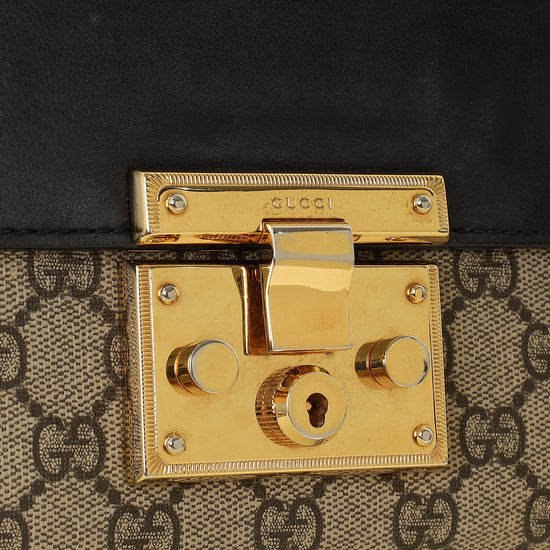 Gucci Tricolor GG Supreme Padlock Small Bag-Gucci-THE CLOSET