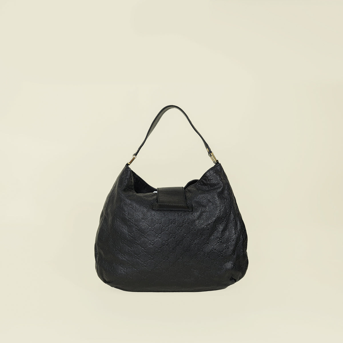 Gucci Black GG Guccissima Ladies Hobo Bag-Handbags-Gucci-THE CLOSET