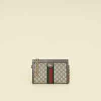 Gucci Ebony GG Supreme Ophidia Small Shoulder Bag