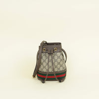 Gucci Bicolor GG Supreme Ophidia Mini Bucket Bag