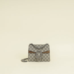 Gucci Ebony GG Supreme Dionysus Small Flap Shoulder Bag