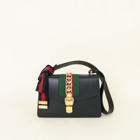 Gucci Black Sylvie Small Shoulder Bag