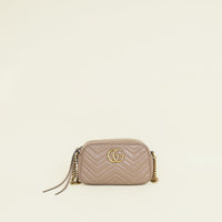 Gucci Dusty Pink GG Marmont Camera Small Bag