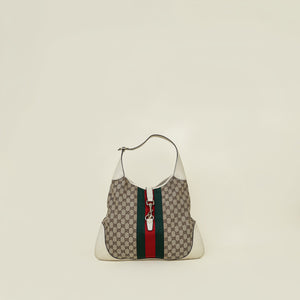 Gucci Tricolor Jackie O Bouvier Hobo Large Bag