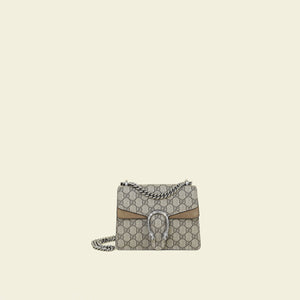 Gucci Bicolor GG Supreme Dionysus Small Shoulder Bag