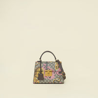 Gucci Multicolor GG Supreme Bengal Print Padlock Top Handle Bag