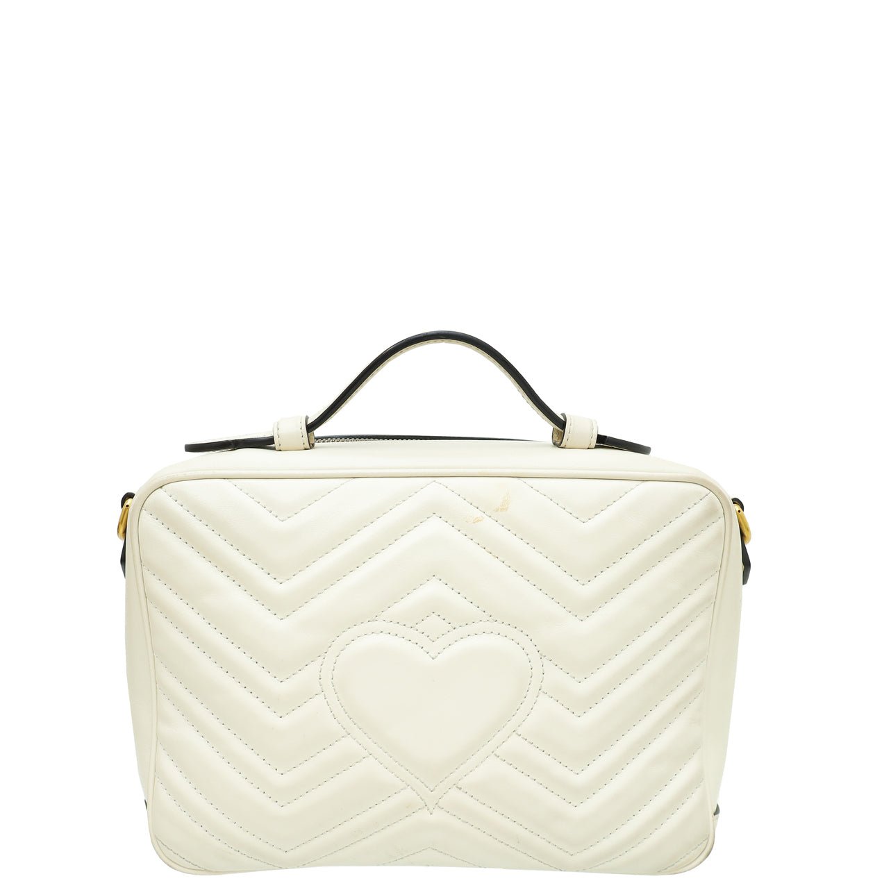 Gucci Off White Sylvie Web GG Marmont Small Shoulder Bag-Gucci-THE CLOSET