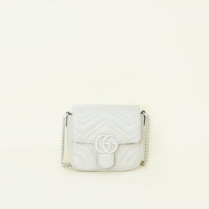 Gucci Ivory Cream GG Marmont Shoulder Bag