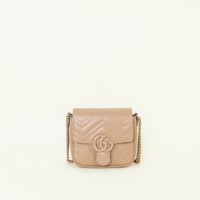 Gucci Dark Nude GG Marmont Shoulder Bag
