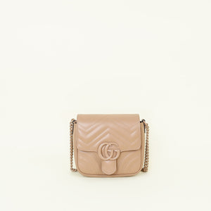 Gucci Dark Nude GG Marmont Shoulder Bag