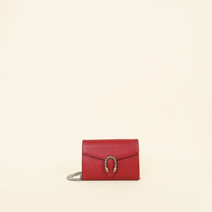 Gucci Red Dionysus Mini Chain Wallet