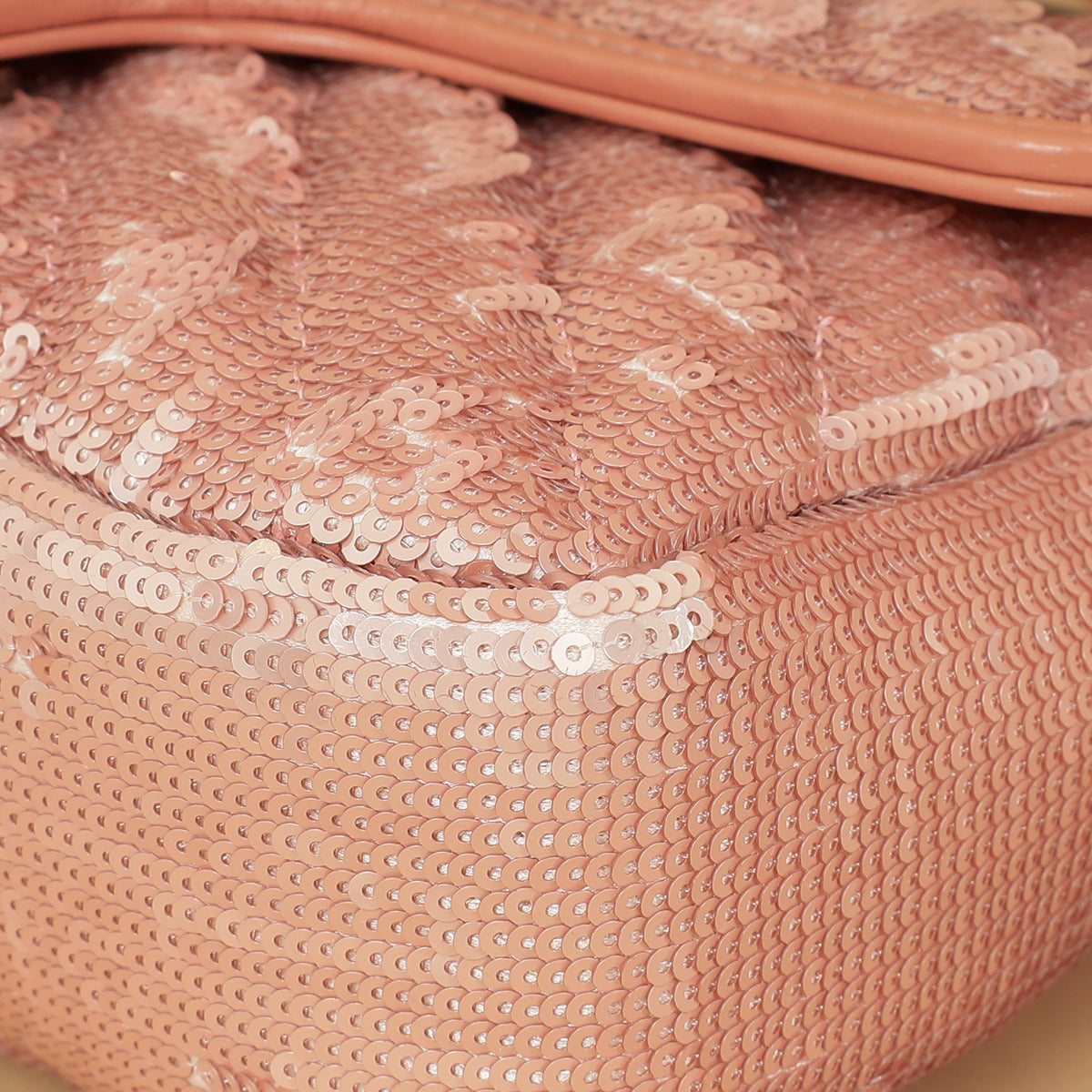 Gucci Pink Sequins GG Marmont Flap Small Shoulder Bag-Gucci-THE CLOSET