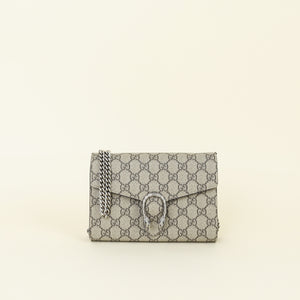 Gucci Bicolor GG Supreme Dionysus Mini Chain Wallet