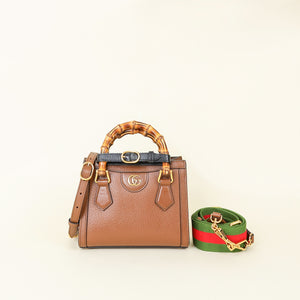 Gucci Brown Diana Small Tote Bag