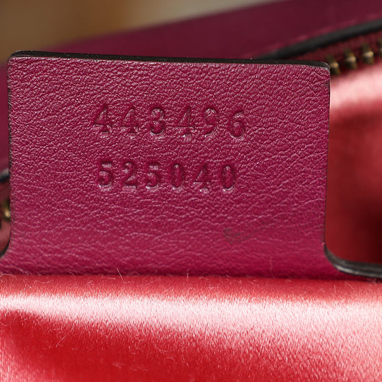 Gucci Violet GG Marmont Velvet Large Shoulder Bag