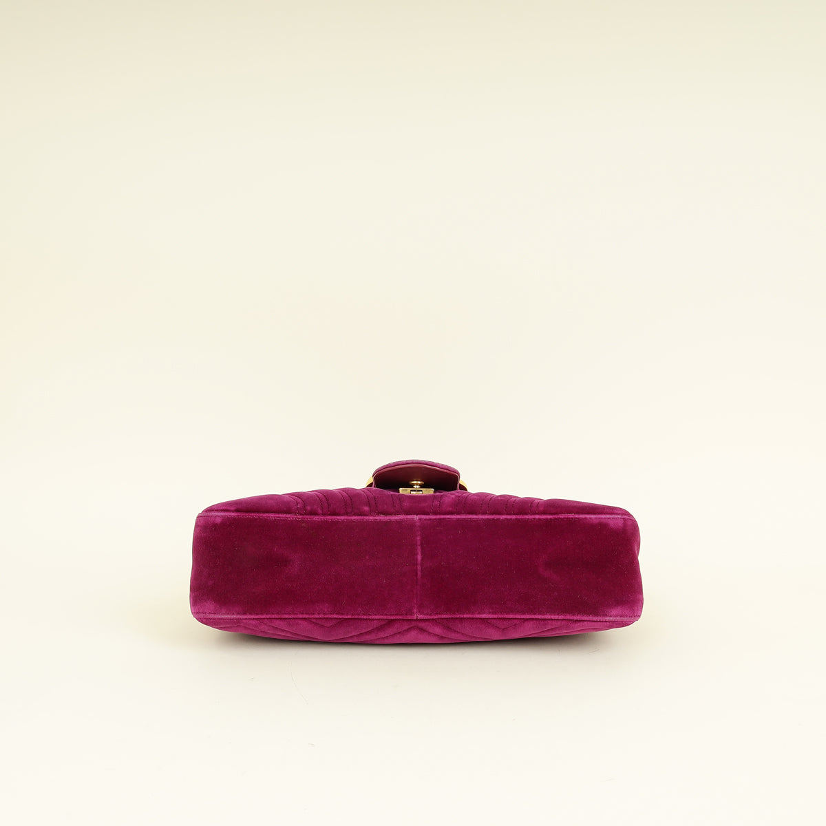 Gucci Violet GG Marmont Velvet Large Shoulder Bag