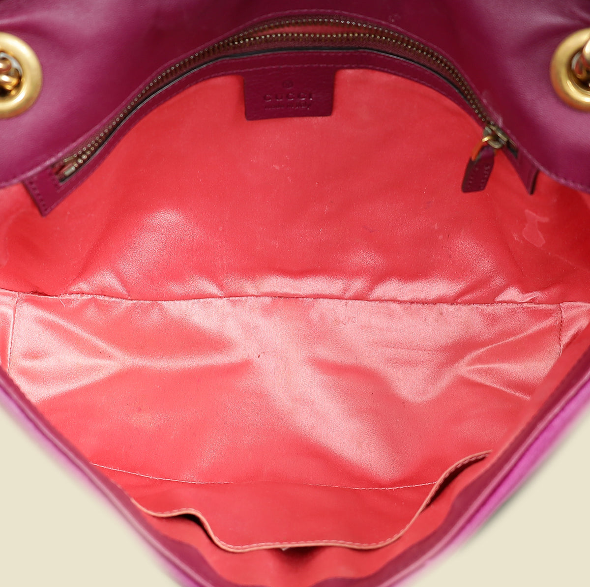 Gucci Violet GG Marmont Velvet Large Shoulder Bag