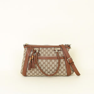 Gucci Tricolor GG Bella Bamboo Tote Bag