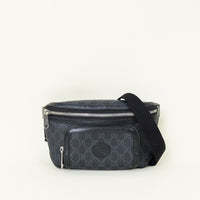 Gucci Black GG Supreme Retro Interlocking G Belt Bag