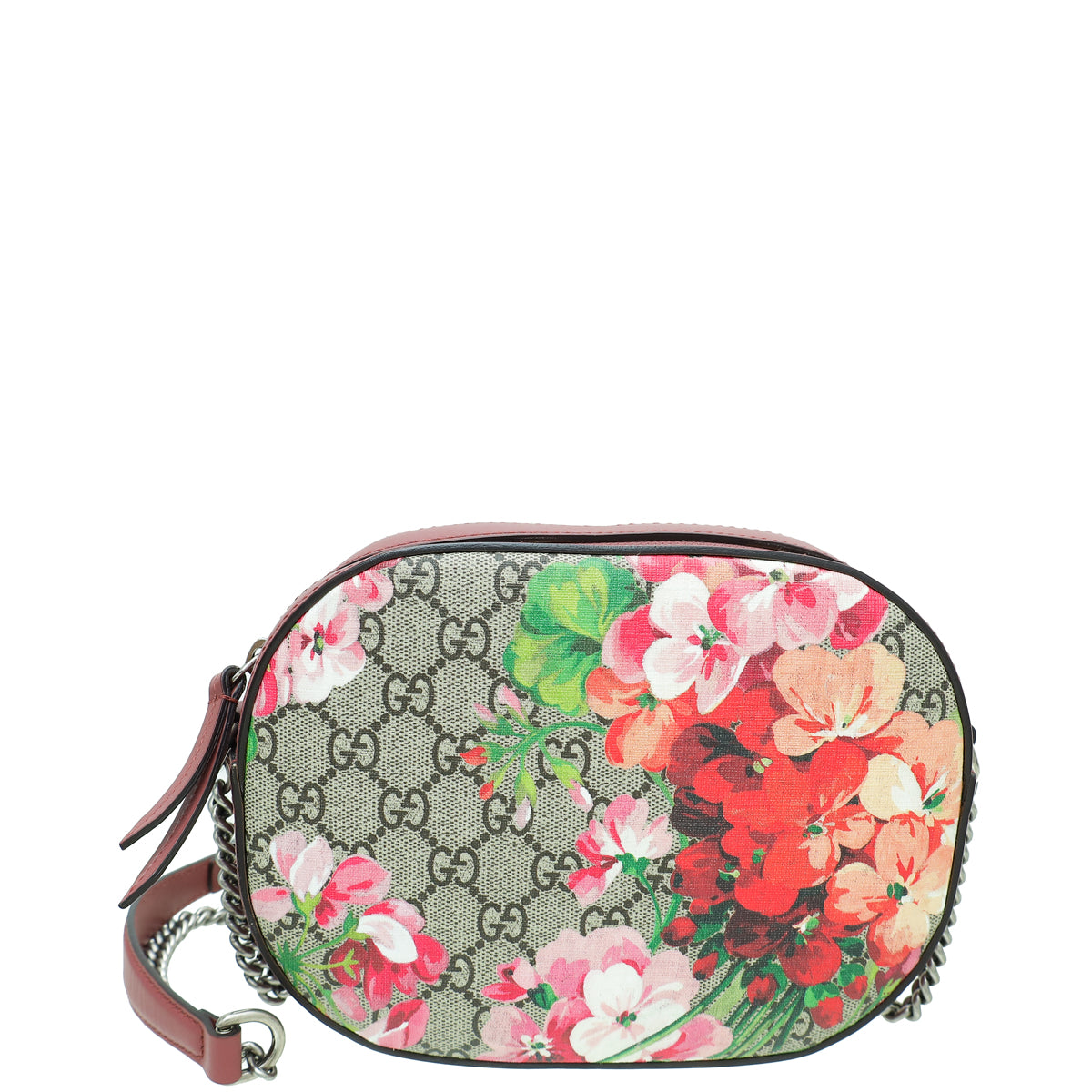 Gucci Bicolor GG Supreme Blooms Print Mini Chain Shoulder Bag-Gucci-THE CLOSET