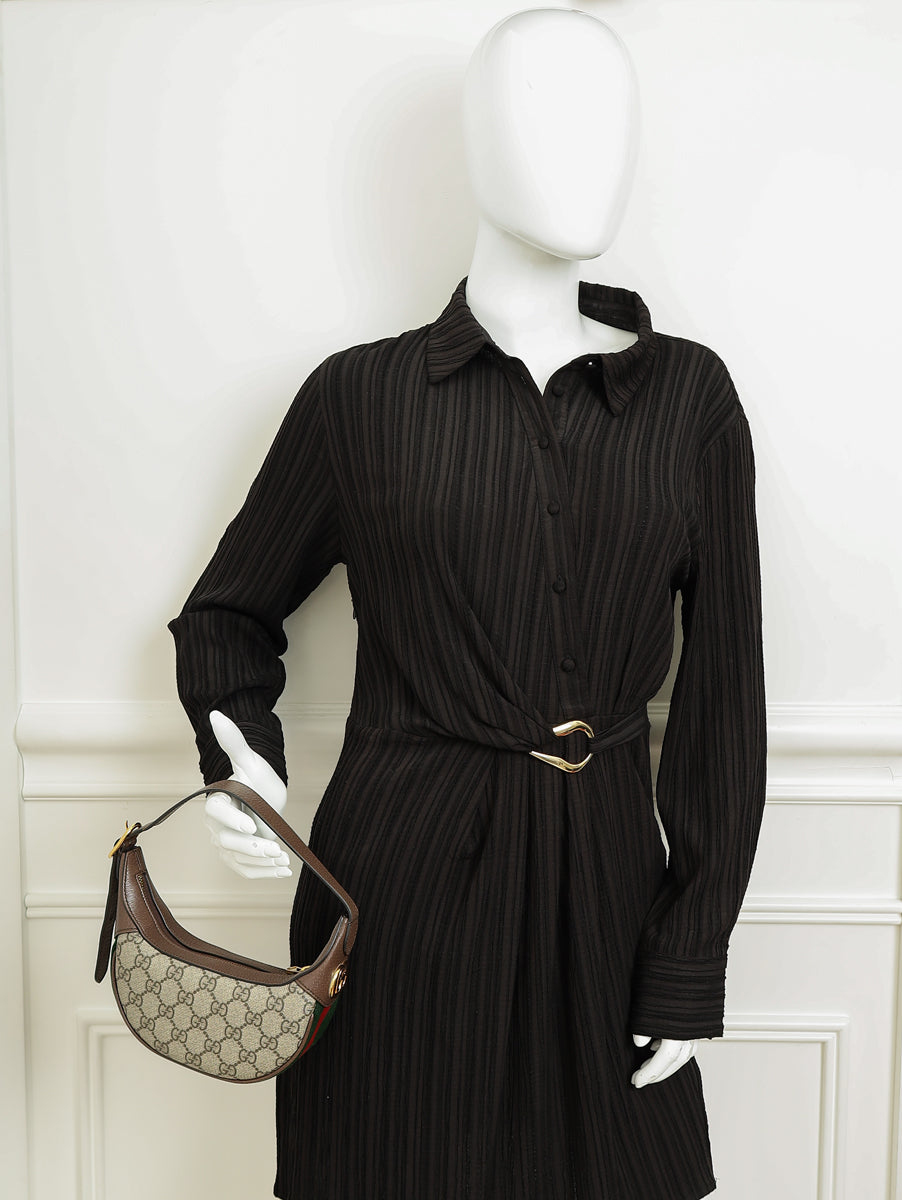 Gucci Ebony GG Supreme Ophidia Small Bag-Gucci-THE CLOSET