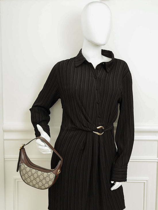 Gucci Ebony GG Supreme Ophidia Small Bag-Gucci-THE CLOSET