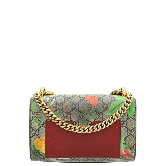 Gucci Multicolor GG Supreme Tian Print Padlock Small Chain Bag