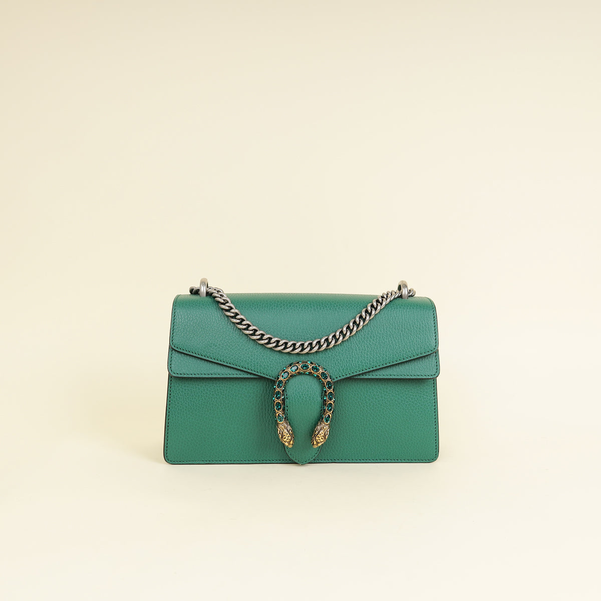 Gucci Green Crystal Dionysus Medium Shoulder Bag-Gucci-THE CLOSET