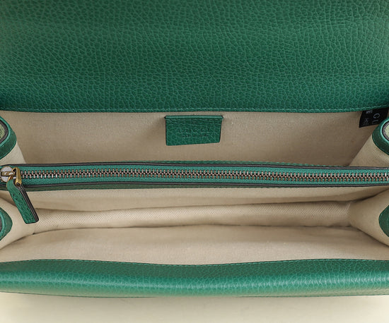 Gucci Green Crystal Dionysus Medium Shoulder Bag-Gucci-THE CLOSET