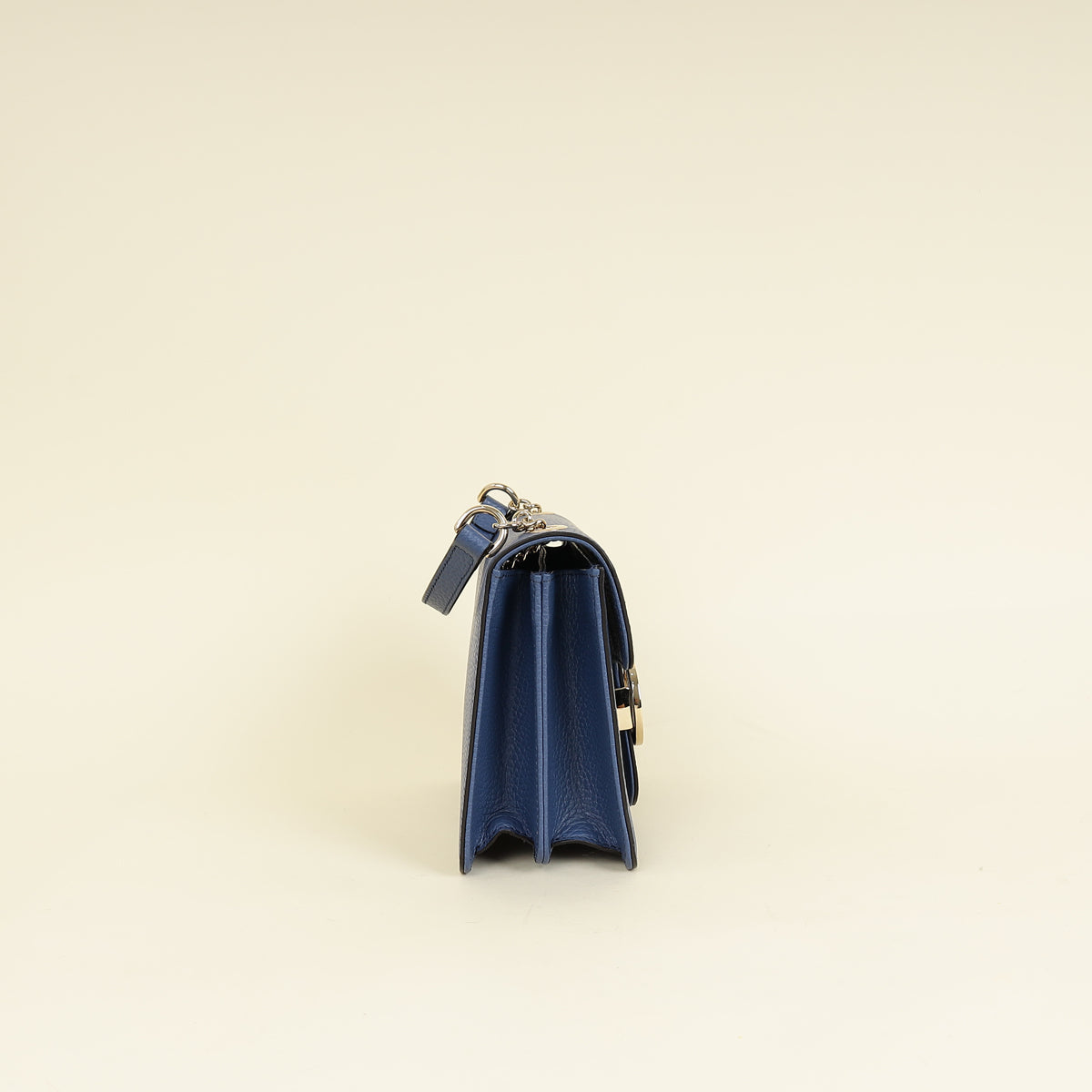 Gucci Blue Interlocking G Flap Small Shoulder Bag-Gucci-THE CLOSET