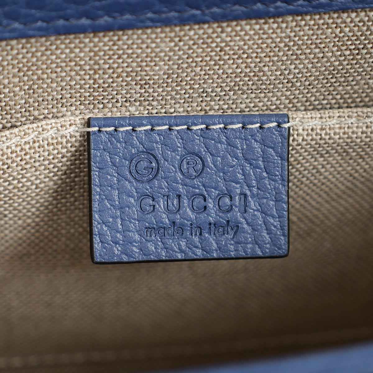 Gucci Blue Interlocking G Flap Small Shoulder Bag-Gucci-THE CLOSET