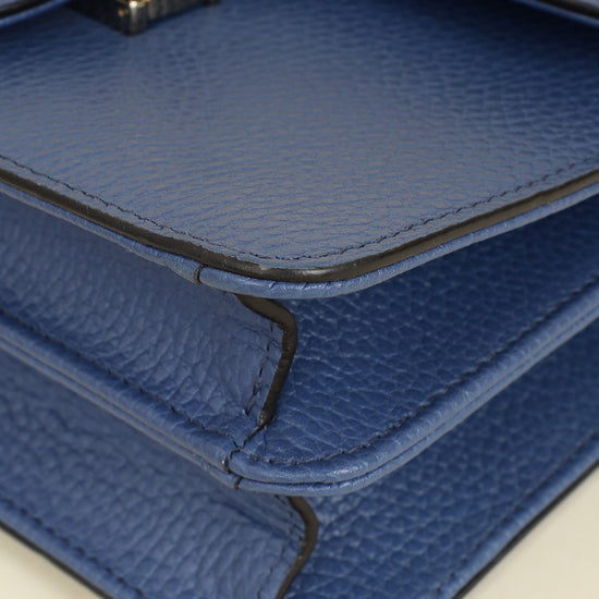 Gucci Blue Interlocking G Flap Small Shoulder Bag-Gucci-THE CLOSET