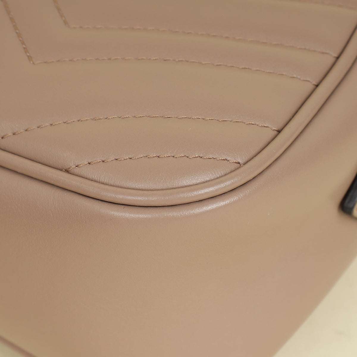 Gucci Taupe GG Marmont Small Camera Bag