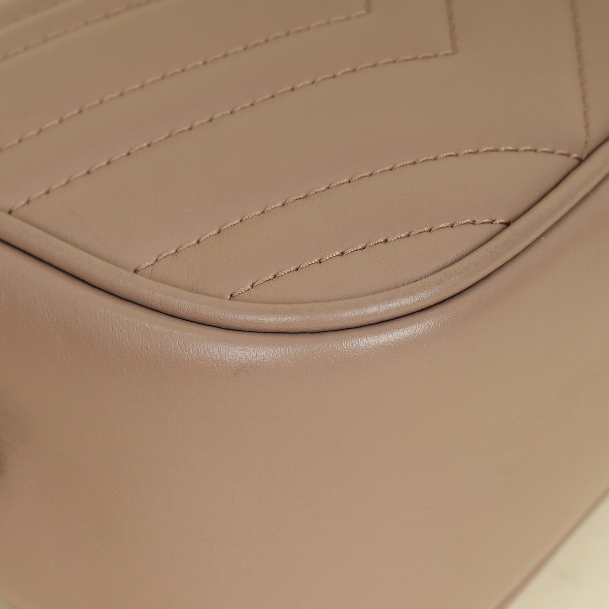 Gucci Taupe GG Marmont Small Camera Bag