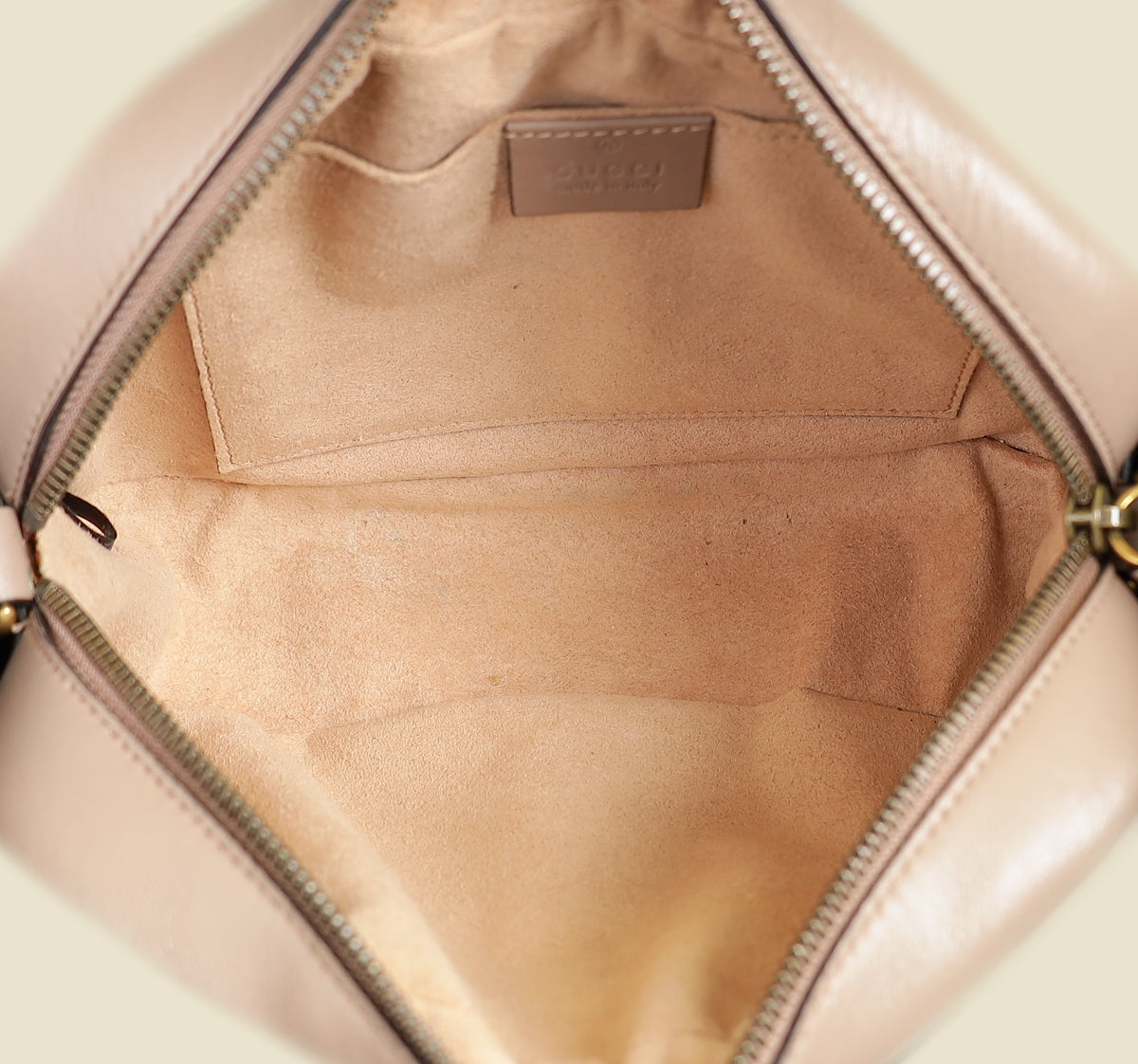 Gucci Taupe GG Marmont Small Camera Bag