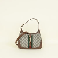 Gucci Ebony GG Supreme Jackie 1961 Hobo Small Bag